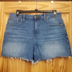 Madewell Curvy High Rise Denim Jean Shorts 32